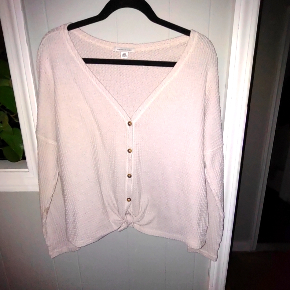 🍄 American Eagle Waffle Weave Top